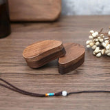 Heart Shape Wooden Case Storage Holder Display Box Ring Storage Box