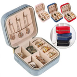 Earrings Ring Holder Flannel Jewelry Organizer Display Box Gift Case