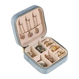Earrings Ring Holder Flannel Jewelry Organizer Display Box Gift Case