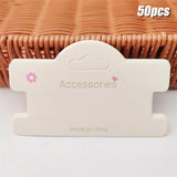 50pcs DIY Jewelry Cardboard Packaging Hair Accessories Display Cards