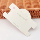 50pcs DIY Jewelry Cardboard Packaging Hair Accessories Display Cards