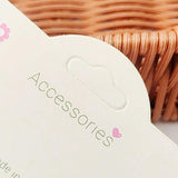 50pcs DIY Jewelry Cardboard Packaging Hair Accessories Display Cards
