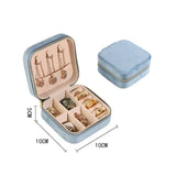 Flannel Jewelry Organizer Earrings Ring Holder Storage Box