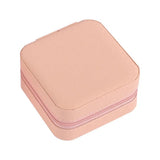 Leather Portable Jewelry Storage Box Jewelry Organizer Display Travel