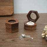 Engagement Wedding Ring Display Box Jewelry Storage Holder