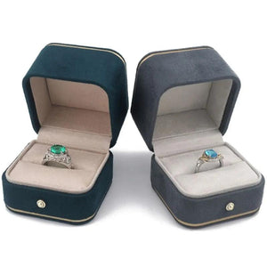 Velvet Jewelry Box Earrings Storage Case Ring Display Box