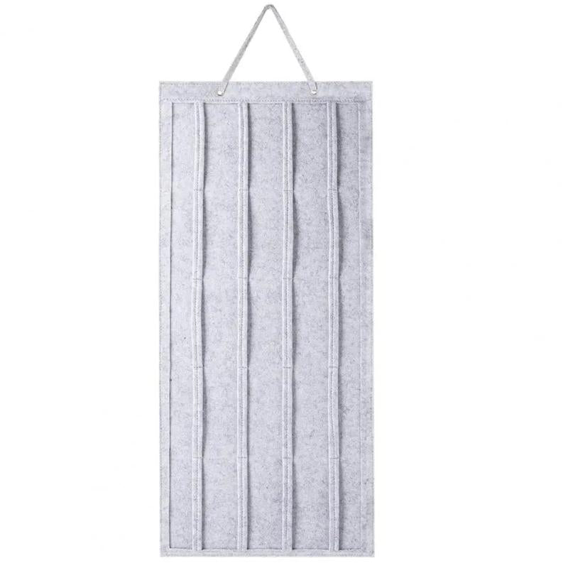 Hair Clip Pouch 2-layer Anti-break Stitching Easy to Hold on Hairpin Hanging Bag