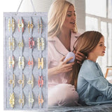 Hair Clip Pouch 2-layer Anti-break Stitching Easy to Hold on Hairpin Hanging Bag