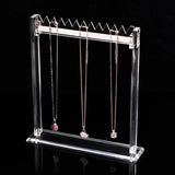 Acrylic Necklace Holder Clear Organizer for Countertop Show