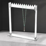 Acrylic Necklace Holder Clear Organizer for Countertop Show