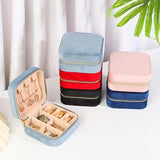 High Jewelry Organizer Flannel Earrings Ring Holder Storage Box