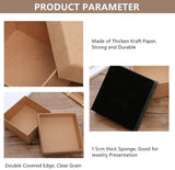 24pcs Cardboard Jewelry Set Box Rectangle Necklace Rings Storage C