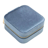 Velvet Jewelry Box with Mirror Organizer