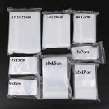 100pcs 8 Sizes Transparent Self Adhesive OPP Plastic Pouch Sachet Gift Bag