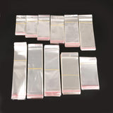 100pcs 8 Sizes Transparent Self Adhesive OPP Plastic Pouch Sachet Gift Bag