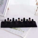 Velvet Finger Ring Display Stand Jewelry Holder Organizer