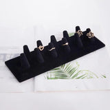 Velvet Finger Ring Display Stand Jewelry Holder Organizer