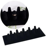 Velvet Finger Ring Display Stand Jewelry Holder Organizer