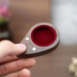 Wooden Heart Shape Wedding Jewelry Box Ring Storage Holder Display Box