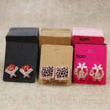 Hot Pink Earring Card 50X40MM 100 pcs
