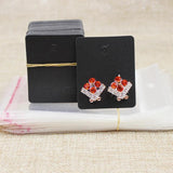 Hot Pink Earring Card 50X40MM 100 pcs