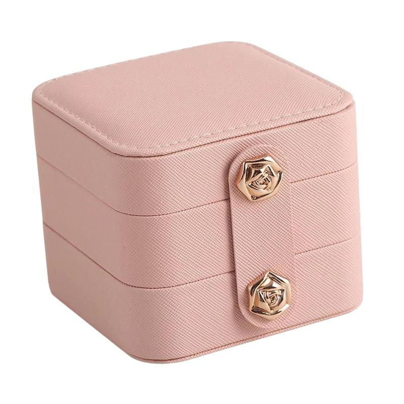 Travel Jewelry Box Soft Velvet Lined Display Case Holder