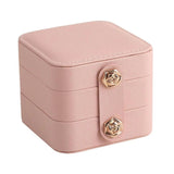 Travel Jewelry Box Soft Velvet Lined Display Case Holder