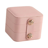 Travel Jewelry Box Soft Velvet Lined Display Case Holder