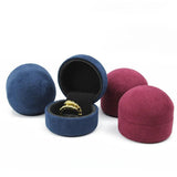 High-grade Leather Ring Box Velvet Diamond Jewelry Box