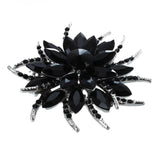 Crystal Flower Brooch Pin for Women Wedding Party