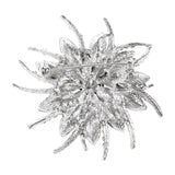 Crystal Flower Brooch Pin for Women Wedding Party