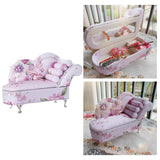 Mini Sofa Jewelry Box for Dollhouse - Elegant Couch Case for Jewelry