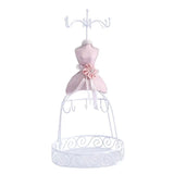 Resin Mannequin Princess Dress Earrings Display Rack Hooks