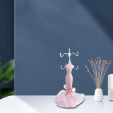 Resin Mannequin Princess Dress Earrings Display Rack Hooks