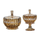 Glass Candy Storage Organizer with Lid