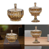 Glass Candy Storage Organizer with Lid