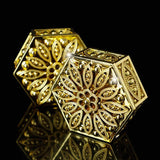 Hexagon Mini Gilt Silver Plastic Storage Box for Jewelry and Candy