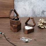 High-Quality Wooden Jewelry Box Storage Holder Ring Display Box