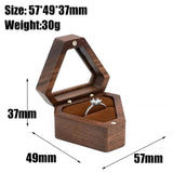 High-Quality Wooden Jewelry Box Storage Holder Ring Display Box