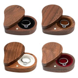 Wedding Wooden Ring Storage Box Display Jewelry Holder