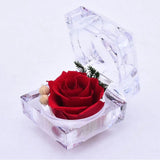 Eternal Real Flower Preserved Rose Anniversary Crystal Box