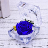 Eternal Real Flower Preserved Rose Anniversary Crystal Box