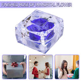 Eternal Real Flower Preserved Rose Anniversary Crystal Box