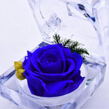 Eternal Real Flower Preserved Rose Anniversary Crystal Box