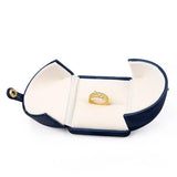 Earring Ring Box Holder with Buckle Jewelry Storage Case for Proposal Engagement