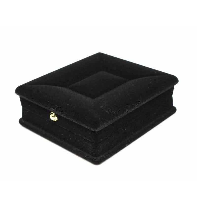 Velvet Necklace Chain Jewelry Display Box-Black