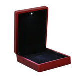 LED Necklace Box Red Jewelry Display Wedding Gift