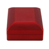 LED Necklace Box Red Jewelry Display Wedding Gift