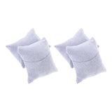 4 Pcs Watch Box Small Pillow Bracelet Display Flannel Rack