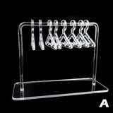 Clear Acrylic Jewelry Display Rack Earrings Hanging Clothes Stand Storage
